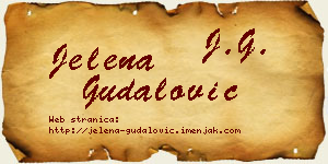 Jelena Gudalović vizit kartica